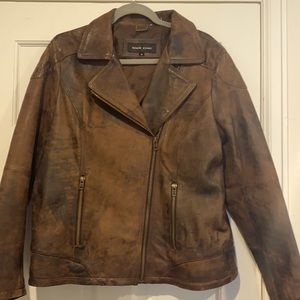 Brown Motorcycle Leather Jacket